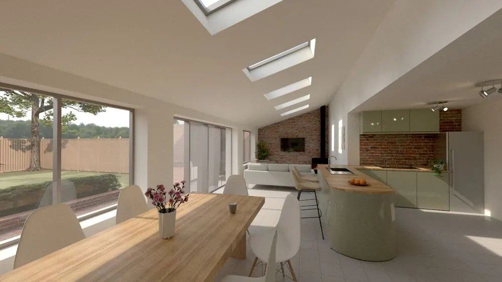 Redesigning with a glazed gable end