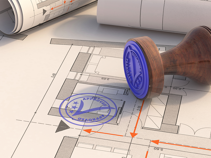 Building regulation drawings with the stamp of approval