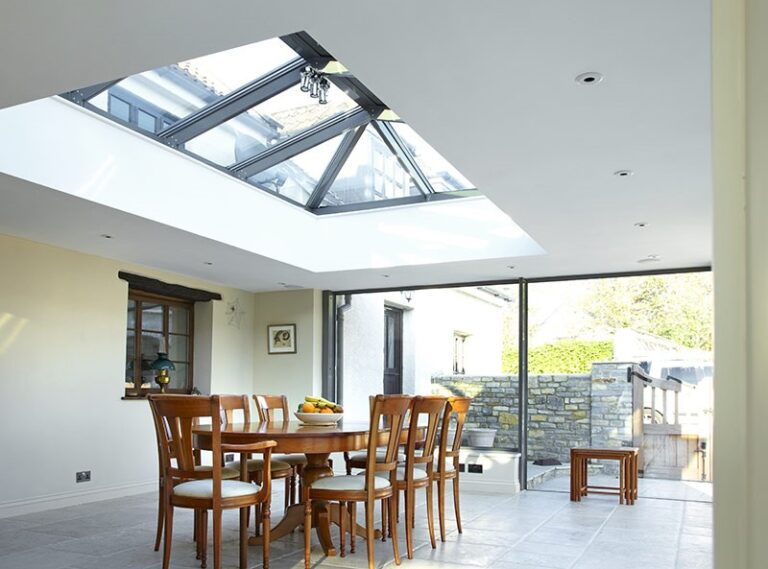 Building regulations must be followed for house extensions, such as adding a roof lantern to increase natural light